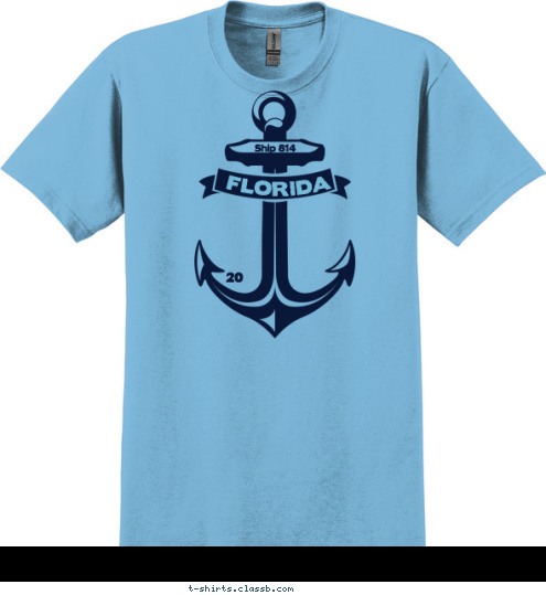 15 20 FLORIDA Ship 814 T-shirt Design 