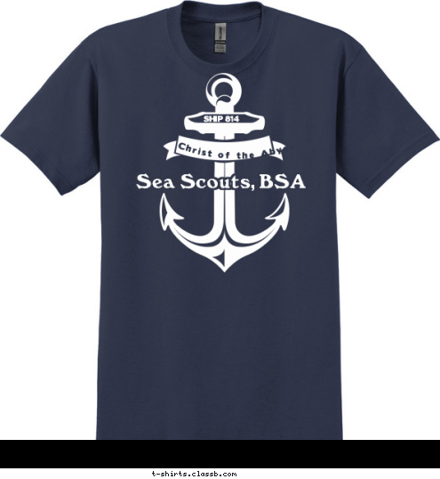 Sea Scouts, BSA Christ of the Abyss SHIP 814 T-shirt Design 