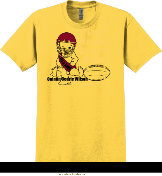 Football Baby Shirt T-shirt Design