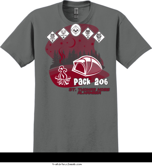 Your text here! St. Thomas More
 ALHAMBRA Pack 206 T-shirt Design 