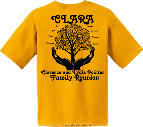 CLARA Thing James It's a Leonard Emmett Brother Leo Clarence Clara MEMPHIS, TN Joe JULY 2015 Family Reunion FAMILY REUNION Clarence and Lydia Pointer POINTER James Leo Clara Joseph Leonard Emmett Clarence Brother Brown T-shirt Design 