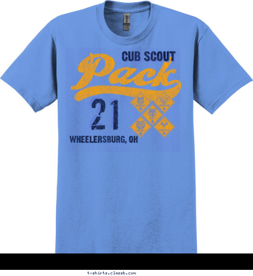 21 WHEELERSBURG, OH CUB SCOUT T-shirt Design 