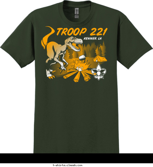 TROOP 221 KENNER, LA T-shirt Design 