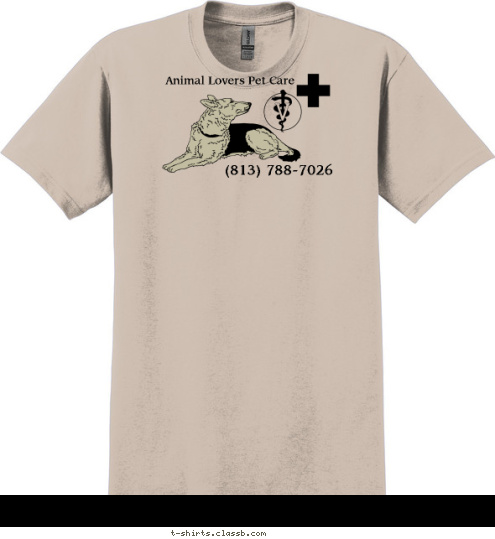 (813) 788-7026 Animal Lovers Pet Care T-shirt Design sp649