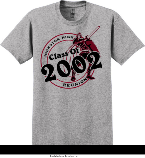 johnston high reunion Class Of 2002 T-shirt Design SP5842