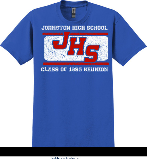 S H J CLASS OF 1985 REUNION JOHNSTON HIGH SCHOOL T-shirt Design SP5844