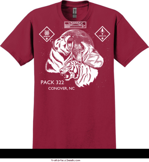 First United Methodist Conover, NC Cub Scout Pack 322 CONOVER, NC PACK 322 T-shirt Design Pack 322 - 2015