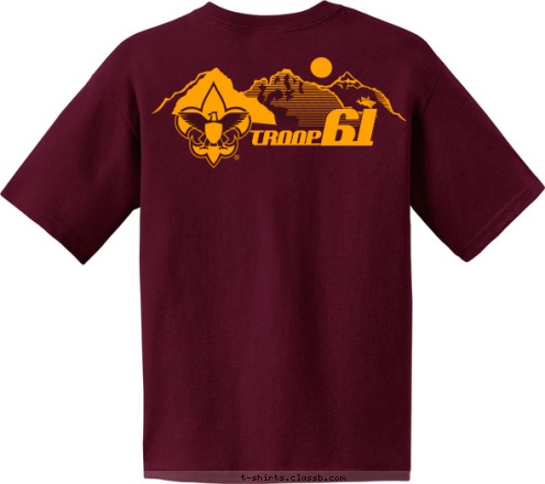 Redwood Shores/Belmont
2012 61 TROOP T-shirt Design 