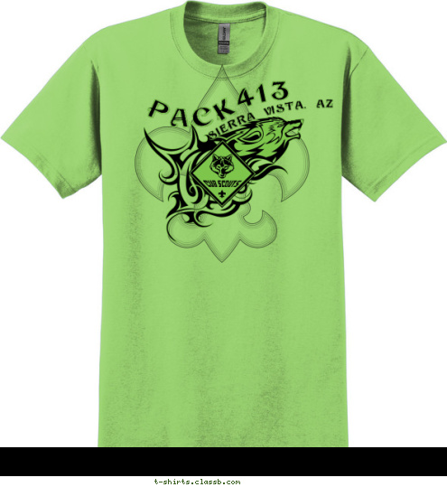 SIERRA VISTA, AZ 413 PACK T-shirt Design 