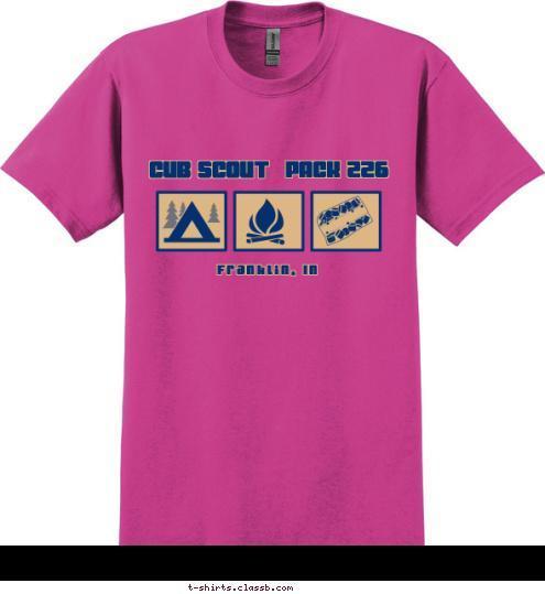 Franklin, IN  PACK 226  CUB SCOUT T-shirt Design 