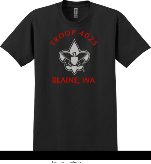 BLAINE, WA TROOP 4025 T-shirt Design 