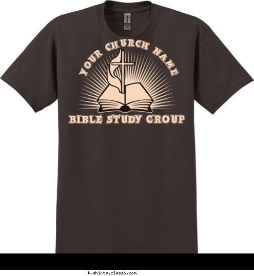 YOUR CHURCH NAME BIBLE STUDY GROUP T-shirt Design SP5864