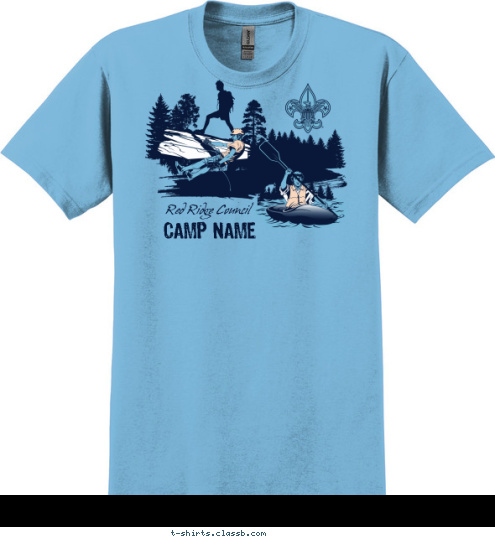 Red Ridge Council CAMP NAME T-shirt Design SP5694