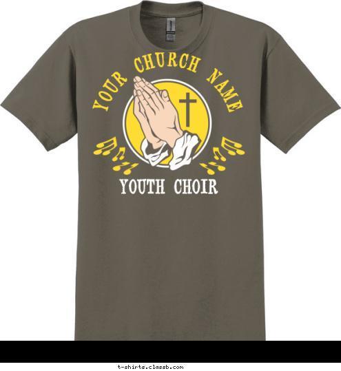 YOUTH CHOIR YOUR CHURCH NAME T-shirt Design SP5865