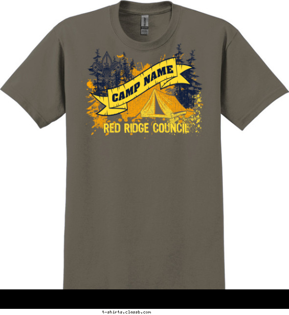 Camping Splash T-shirt Design