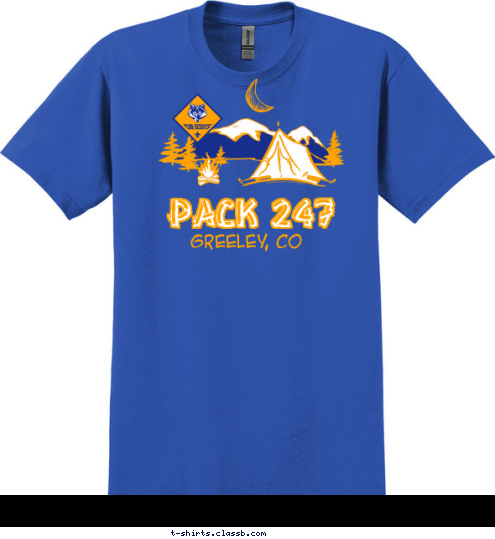 PACK 247 GREELEY, CO T-shirt Design 