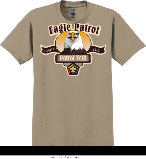 Eagle Patrol -11-1 C1-250 2012 Patrol Yell! Eagle Patrol T-shirt Design 