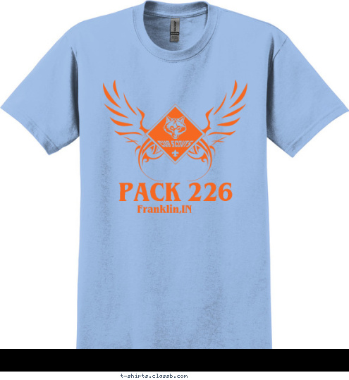 Franklin,IN PACK 226 T-shirt Design 