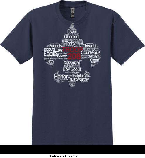 208 TROOP T-shirt Design 