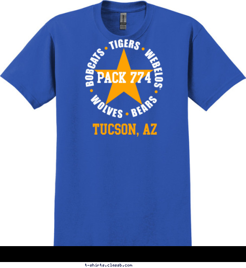 TUCSON, AZ PACK 774 T-shirt Design 