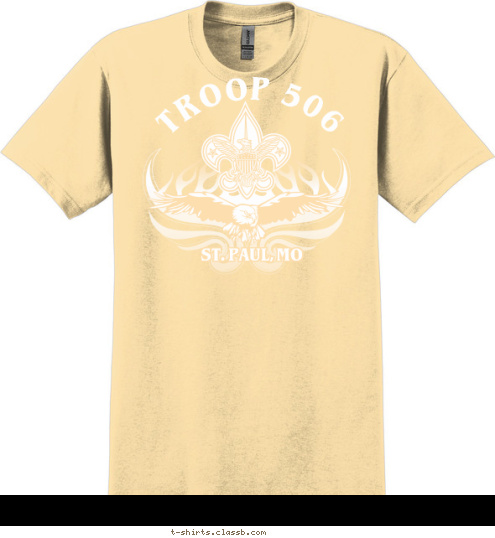 TROOP 506 ST. PAUL, MO T-shirt Design 