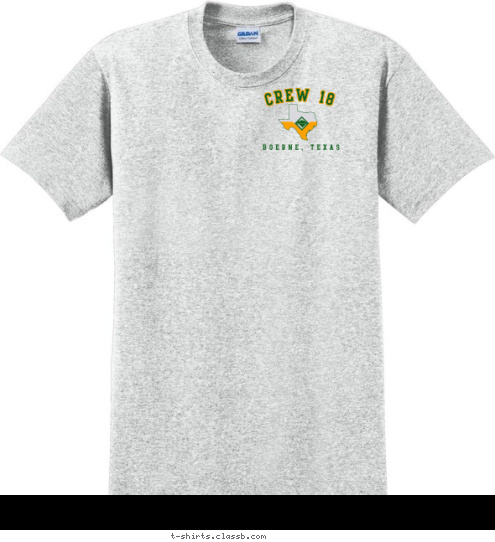 CREW 18 BOERNE, TEXAS 2014 EST. T-shirt Design 