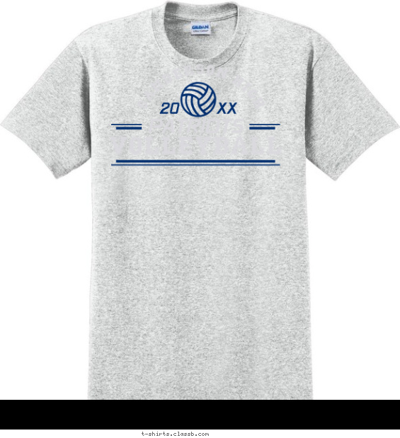 Classic Volleyball T-shirt Design