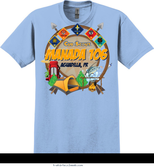 MANADA 106 AGUADILLA, PR T-shirt Design M106