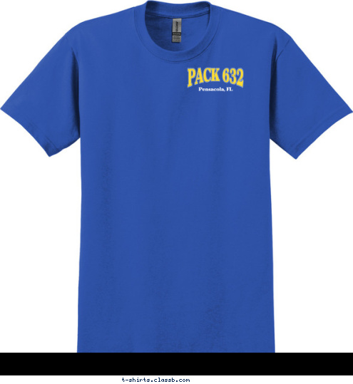 PACK 632 Pensacola, FL PACK 632 T-shirt Design 