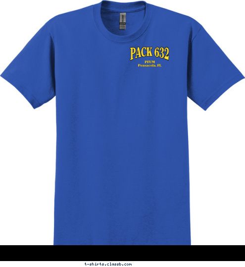 PACK 632 PFUM
Pensacola, FL PACK 632 T-shirt Design 