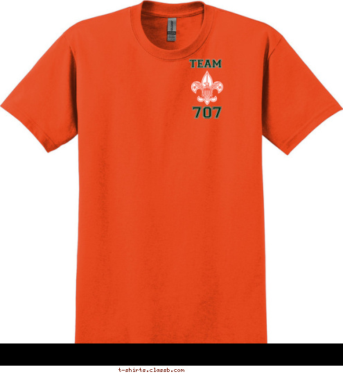 New Text VARSITY 707 TEAM T-shirt Design 