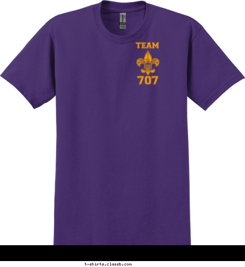 VARSITY 707 TEAM T-shirt Design 