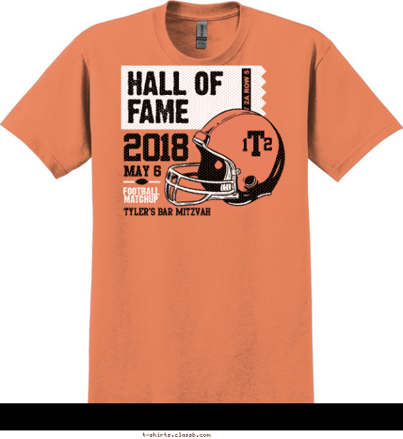 Hall of Fame Bar Mitzvah T-shirt Design
